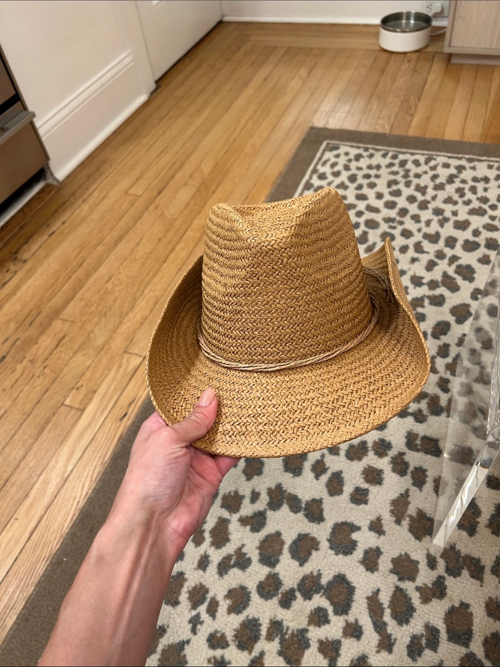 Source Unknown Tan Straw Cowboy Hat